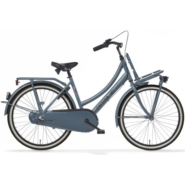 U4 Mini Meisjes Transportfiets Mat Blauw 26 inch 3V