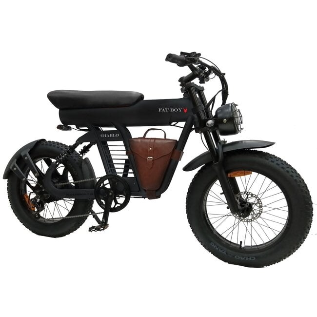 Diablo Fat Boy Elektrische Fatbike Zwart/Grijs