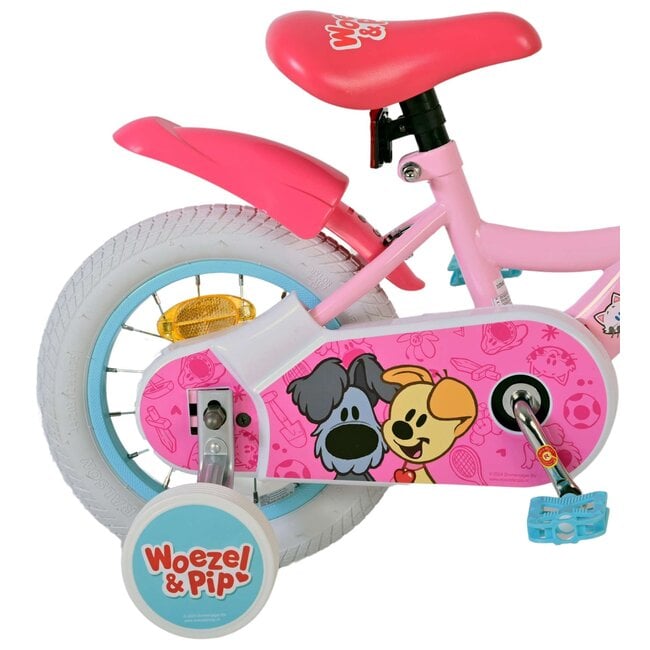 Woezel en Pip Meisjesfiets 12 inch roze